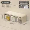 Caja de Condimentos con Múltiples Compartimentos para Uso en la Cocina, Salero, Frasco de Especias, Caja de Almacenamiento de Condimentos