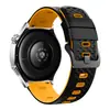 Adequado para Samsung/Huawei/Xiaomi Watch Series Padrão Diamante Silicone Esportivo Bicolor Pulseira 22mm Universal