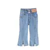 Jeans para Niña 2026 Primavera y Otoño Nuevo Estilo Coreano Pantalones Acampanados Divididos de Mezclilla para Niños Atuendo de Otoño