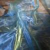 Organza aguada gradiente fina macia gaze criativa véu saia tule fundo vermelho líquido jardim de infância tecido de fundo decorativo