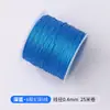 Serie azul oscuro rollo pequeño hilo iridiscente de 6 hebras para pulseras, muñequeras y accesorios hechos a mano para bricolaje, cordones tejidos disponibles para venta al por mayor