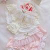 Estilo Japonés Estilo Pequeño Activo Estilo Estampado Seda de Leche Hoja de Loto Princesa Estudiante Cómodo Triángulo Niña Linda Ropa Interior de Mujer