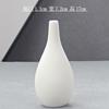 Jarrón de Cerámica Nórdico Ins Botella de Pigmento Blanco Fregado Set de Flores Pequeñas Simple Hogar Sala de Estar Flores Adornos Artísticos