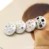 Botão de metal com 5 caracteres cravejado de diamantes redondos para terno casaco suéter liga de zinco botões costurados à mão botões de estilo pequeno e perfumado atacado