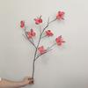 Simulación de 7 ramas muertas accesorios de fotografía de mariposas escenario de boda ventana flores de simulación decoración suave adornos de sala de estar hogar