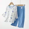 Pijama Modal Infantil para Meninos, Verão Fino Estilo Cartoon, Roupa de Ar Condicionado Classe A, Conjunto para Casa para Crianças Maiores