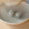 Nuevos Pendientes de Botón de Diente de León Estilo Japonés-Coreano para Mujer, Nicho Elegantes Pendientes Versátiles, Pendientes de Estilo Lujo Ligero con Sentido Avanzado