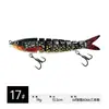 Isca Biométrica de Impressão 3D 19g Peixe Multi-articulado Afundante Oito Seções Isca Artificial Pesca em Água Doce e Salgada Aspius Robalo Carpa Negra Isca