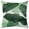 Transfronterizo Temu Nuevo Estilo Verde Fresco Lino Puro Estampado Funda de Almohada Jit Etiqueta de Decoración de Animales Dropshipping