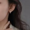 925 Sterling Silver Pequeno Botão de Orelha Plain Ring Brincos 2023 Nova Moda Ear Holes Ear Studs Sleep Free Ear Ring