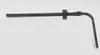 Cabezal de Ducha Cuadrado y Redondo Negro con Tubo Recto, Barra Extendida, Tubo de Extensión, Conector de Barra Deslizante, Extensión Extendida Gris Pistola