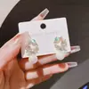 Aguja de plata 925, diseño de nicho, aretes de puesto de mercado nocturno, fuente mayorista, aretes de moda estilo coreano, aretes populares