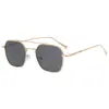 Procesamiento Personalizado Nuevo Estilo Celebridad Mismo Estilo Montura de Gafas Hombres Doble Puente Metal Gafas Mostrar Montura de Gafas Lente Plana Mujeres