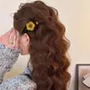 Pinza para el pelo de niña otoño invierno 2026 estilo nuevo pinza para flequillo pinza de pico de pato osito pinza recta retro pinza de fieltro de lana para el pelo tocado