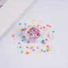 Brillo de estrella de cinco puntas y corazón de PVC, 3 g, en botella redonda, accesorios para juguetes DIY, kit de accesorios para juguetes de slime, fabricación personalizada disponible