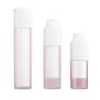 Botella de vacío cilíndrica de 30 ml en stock, botella dispensadora de loción a presión de 15 ml, botella dispensadora de esencia en spray AS, botella cosmética