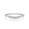 Anillo de plata esterlina S925 estilo coreano nuevo geométrico micro diamante para mujer diseño simple sentido de alta gama se puede apilar anillo