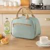 Elegante y minimalista bolsa de almuerzo térmica, perfecta para llevar el almuerzo al trabajo o la escuela; una bolsa aislante de papel de aluminio engrosado