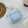 Bolsa Ita de Lona Estilo Japonês Outono 2026 Grande Capacidade Ombro Único Transversal Bolsa com Insígnias Bidimensionais Bolsa de Mão para Comute de Estudante