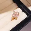 Anillo de Zirconia Estilo Francés Nuevo 2026, Anillo de Dedo Índice Estilo Francés de Alta Gama Nicho, Joyería Versátil para el Viaje Diario