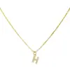 Amazon Nuevo collar de 26 letras diseño simple de nicho letra de circonita cadena de clavícula colgante de nombre de familia