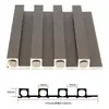 Tablero Rejilla de Fibra de Bambú WPC 150 Pequeño Fondo de Muro Gran Muralla Techo Ecológico de Madera Tablero Rejilla de Protección de Pared Madera-Plástico