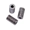 16X8.8X8.8Mm 4.8g Contas Tubulares Longas com Padrão Geométrico Multicor e Furos Grandes Acessórios DIY
