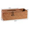 Caja de pañuelos para el hogar, caja de papel de paja para sala de estar, mesa de centro, caja de almacenamiento multifuncional, control remoto, almacenamiento creativo
