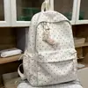 Mochilas para Meninas do Ensino Fundamental, Atmosfera Feminina, Bolinhas, Grande Capacidade, Versátil, Mochilas de Estudante Femininas com Aparência Sofisticada, Ensino Médio