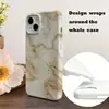 Funda de teléfono fina y ligera con patrón de mármol de lujo ligero para iPhone 16, iPhone 17, funda de teléfono de carcasa dura con película, disponible para dropshipping