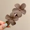 Grampo de Cabelo Bico de Pato para a Parte de Trás da Cabeça, Acessório de Cabelo Simples com Laço de Cor Contrastante, Grampo Grande para Cabelo Grosso, Acessório de Cabelo Versátil