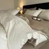 Juego de Ropa de Cama de Algodón de Fibra Larga de Xinjiang para Madre y Bebé de Cuatro Piezas Sábana 100% Algodón Puro Hilo de Colcha 60S Jacquard Teñido en Hilo 100% Algodón