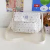Estilo colegial gran capacidad bandolera única estudiante chica clase nudo de lazo bolso cruzado nicho moda bolso de mano para ir al trabajo mujeres