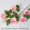 Flor artificial rosa vermelha flor laranja simulação rosa flor artificial salão de casamento decoração para casa flor artificial atacado