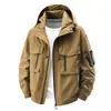 Chaqueta Casual de Trabajo Multibolsillos para Hombre, Resistente al Viento e Impermeable para Exteriores, Montañismo, Primavera y Otoño, Chaqueta Holgada, Estilo Nuevo 2025