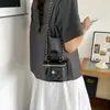 Bolso tipo cubo de moda con costuras de diamantes para mujer, nuevo diseño de nicho de verano 2026, bolso de mano con cadena, bolso de hombro y cruzado