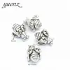 YuenZ Accesorios de pulsera DIY estilo europeo y americano moda plata de Xizang aleación de zinc abeja cuentas de agujero grande 16 * 11MM R6