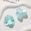 Zhen Tu Areia Movediça Acrílico Colorido Camada Dupla Perfurado Flor de Três Pétalas Brincos Acessórios de Cabelo Grampo de Cabelo Peças para Joias DIY