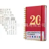 Planeador diario en espiral 2027 en stock transfronterizo organizador de tiempo con correa diario de planificación
