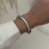 Diseño de Moda Transfronterizo Pulsera de Resorte Irregular Exagerada Ola Metal Ins Brillo Ancho Pulsera Moda