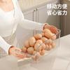 Caja de almacenamiento de huevos de alta permeabilidad con asa, almacenamiento en refrigerador y organizador, caja extraíble para conservación fresca para almacenamiento de frutas y verduras