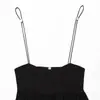 Ropa Nueva para Mujer de Primavera y Verano, Estilo Europeo y Americano, Top Camisola de Moda y Versátil con Hebilla en Forma de Globo