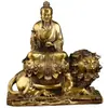 Estatua de Latón de Tai Yi Tianzun, adornos de Tai Yi Tianzun, adornos de escritorio para el hogar de Tai Yi Jiu Ku Tianzun, estatua de adoración