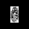 Pegatinas de tatuaje herbal para chica dulces y geniales en blanco y negro, diseños de orejas de gato Kuromi y chica serpiente, tatuajes temporales impermeables de larga duración