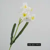 Ramo de Flores de Narciso Artificiales para Decoración de Escenas, Flores de Narciso y Lirios Realistas de Alta Gama para Uso en Bodas