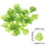 Cuentas de Plástico Verdes con Forma de Hoja Pequeña con Agujeros para Bricolaje, Cuentas Sueltas de Hoja Verde, Accesorios de Joyería al por Mayor, Accesorios de Bricolaje para Cuentas Transfronterizas
