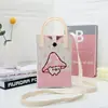 Nueva Bolsa de Teléfono Móvil de Dibujos Animados, Conveniente para Salir, Bolso de Punto Portátil, Mini Bolso Cruzado de Muñeca, Bolso de Hombro Único