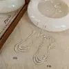 Versão Coreana Pulseira Irregular de Prata Quebrada Enrolada em Prata 925 para Mulheres Colar Feminino Ins Simples Nicho de Alta Qualidade Versátil