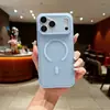 Aplicable para funda de teléfono iPhone 18 Pro Max botones metálicos de lunares Apple 17 cubierta protectora magnética semitransparente transfronterizo