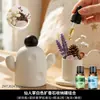 Difusor de aromaterapia sem chama em formato de cacto de desenho animado, uma nova e criativa pedra de fragrância de mesa estilo chinês para fragrância interna duradoura